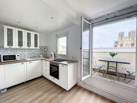 Appartement La Terrasse Jadart Vue Cathédrale