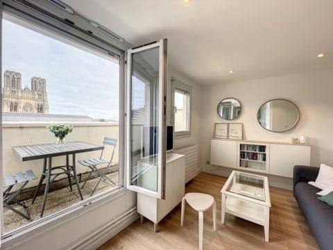 La Terrasse Jadart Vue Cathédrale Appartement *